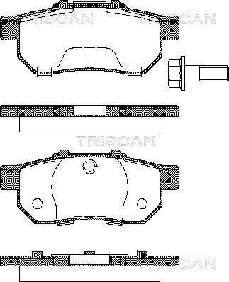 Triscan 8110 40978 - Kit pastiglie freno, Freno a disco autozon.pro