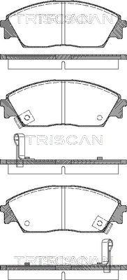 Triscan 8110 40977 - Kit pastiglie freno, Freno a disco autozon.pro