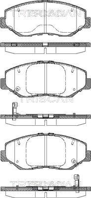 Triscan 8110 40060 - Kit pastiglie freno, Freno a disco autozon.pro