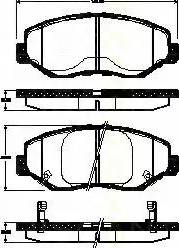 Triscan 8110 40009 - Kit pastiglie freno, Freno a disco autozon.pro