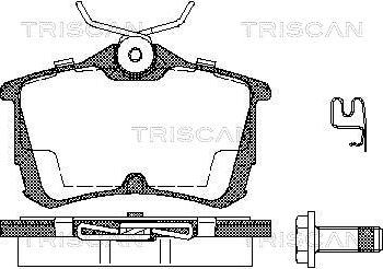 Triscan 8110 40006 - Kit pastiglie freno, Freno a disco autozon.pro