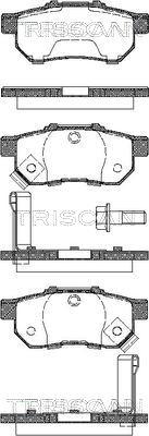 Triscan 8110 40003 - Kit pastiglie freno, Freno a disco autozon.pro