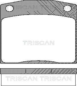 Triscan 8110 40017 - Kit pastiglie freno, Freno a disco autozon.pro