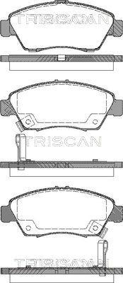 Triscan 8110 40168 - Kit pastiglie freno, Freno a disco autozon.pro