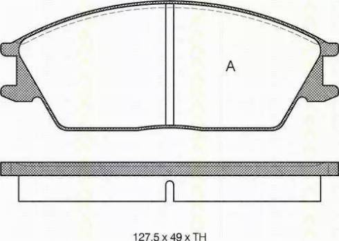 Triscan 8110 40852 - Kit pastiglie freno, Freno a disco autozon.pro