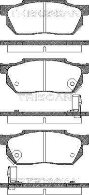 Triscan 8110 40884 - Kit pastiglie freno, Freno a disco autozon.pro