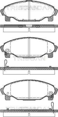 Triscan 8110 41003 - Kit pastiglie freno, Freno a disco autozon.pro