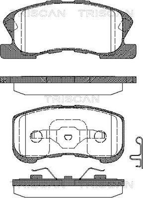 Triscan 8110 41002 - Kit pastiglie freno, Freno a disco autozon.pro