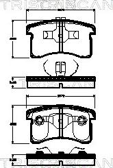 Triscan 8110 41007 - Kit pastiglie freno, Freno a disco autozon.pro