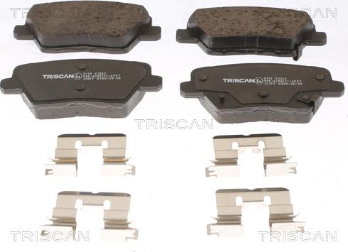 Triscan 8110 43062 - Kit pastiglie freno, Freno a disco autozon.pro