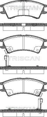 Triscan 8110 43007 - Kit pastiglie freno, Freno a disco autozon.pro