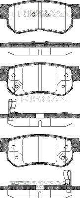 Triscan 8110 43011 - Kit pastiglie freno, Freno a disco autozon.pro