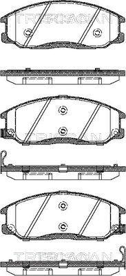 Triscan 8110 43017 - Kit pastiglie freno, Freno a disco autozon.pro