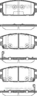 Triscan 8110 43020 - Kit pastiglie freno, Freno a disco autozon.pro