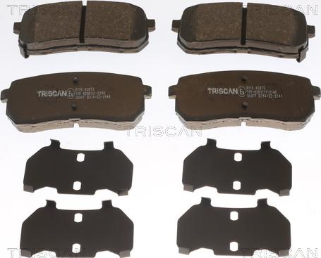 Triscan 8110 43073 - Kit pastiglie freno, Freno a disco autozon.pro