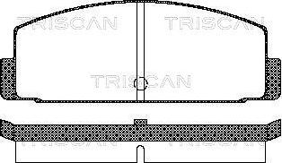 Triscan 8110 42908 - Kit pastiglie freno, Freno a disco autozon.pro