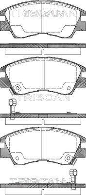 Triscan 8110 42915 - Kit pastiglie freno, Freno a disco autozon.pro