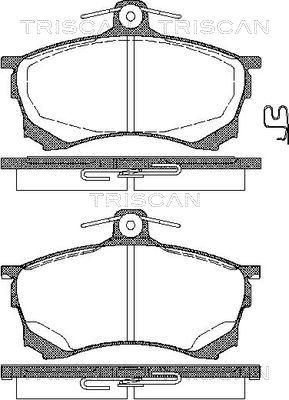 Triscan 8110 42004 - Kit pastiglie freno, Freno a disco autozon.pro