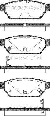 Triscan 8110 42005 - Kit pastiglie freno, Freno a disco autozon.pro