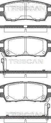 Triscan 8110 42003 - Kit pastiglie freno, Freno a disco autozon.pro