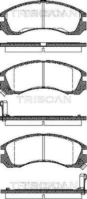 Triscan 8110 42002 - Kit pastiglie freno, Freno a disco autozon.pro