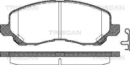 Triscan 8110 42019 - Kit pastiglie freno, Freno a disco autozon.pro