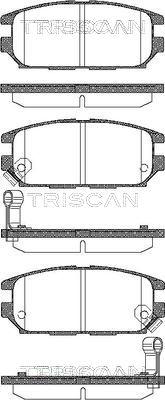 Triscan 8110 42014 - Kit pastiglie freno, Freno a disco autozon.pro