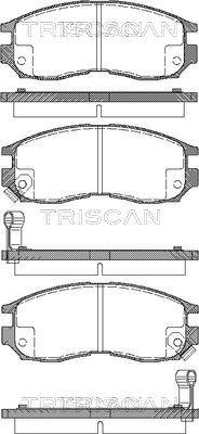 Triscan 8110 42010 - Kit pastiglie freno, Freno a disco autozon.pro