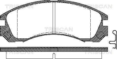 Triscan 8110 42013 - Kit pastiglie freno, Freno a disco autozon.pro