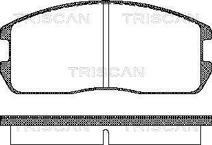 Triscan 8110 42832 - Kit pastiglie freno, Freno a disco autozon.pro