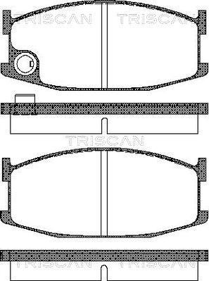 Triscan 8110 50061 - Kit pastiglie freno, Freno a disco autozon.pro