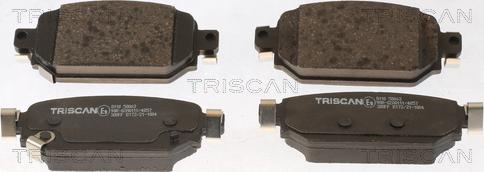 Triscan 8110 50063 - Kit pastiglie freno, Freno a disco autozon.pro