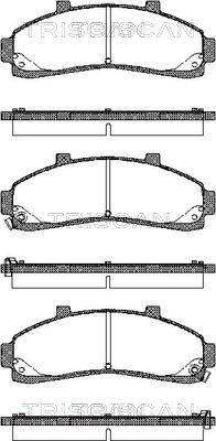 Triscan 8110 50009 - Kit pastiglie freno, Freno a disco autozon.pro