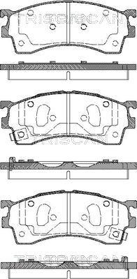 Triscan 8110 50005 - Kit pastiglie freno, Freno a disco autozon.pro