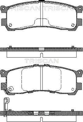 Triscan 8110 50008 - Kit pastiglie freno, Freno a disco autozon.pro