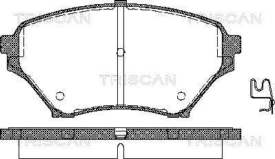 Triscan 8110 50019 - Kit pastiglie freno, Freno a disco autozon.pro