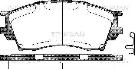 Triscan 8110 50010 - Kit pastiglie freno, Freno a disco autozon.pro