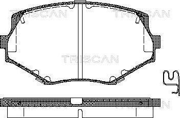 Triscan 8110 50017 - Kit pastiglie freno, Freno a disco autozon.pro