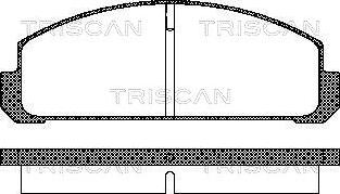 Triscan 8110 50038 - Kit pastiglie freno, Freno a disco autozon.pro