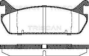 Triscan 8110 50020 - Kit pastiglie freno, Freno a disco autozon.pro