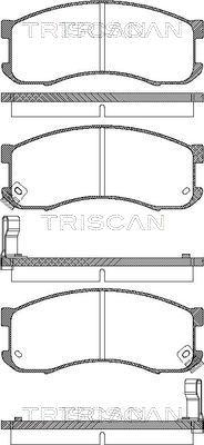 Triscan 8110 50165 - Kit pastiglie freno, Freno a disco autozon.pro