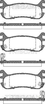 Triscan 8110 50185 - Kit pastiglie freno, Freno a disco autozon.pro