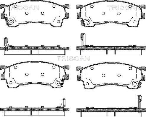 Triscan 8110 50183 - Kit pastiglie freno, Freno a disco autozon.pro