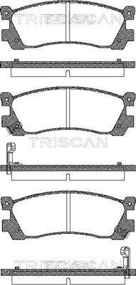 Triscan 8110 50896 - Kit pastiglie freno, Freno a disco autozon.pro