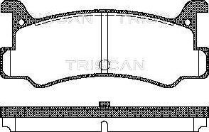 Triscan 8110 50880 - Kit pastiglie freno, Freno a disco autozon.pro