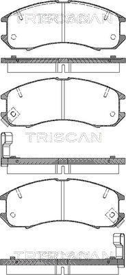 Triscan 8110 50881 - Kit pastiglie freno, Freno a disco autozon.pro