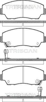 Triscan 8110 50872 - Kit pastiglie freno, Freno a disco autozon.pro