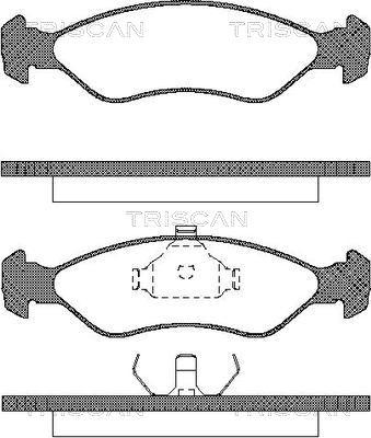 Triscan 8110 69004 - Kit pastiglie freno, Freno a disco autozon.pro