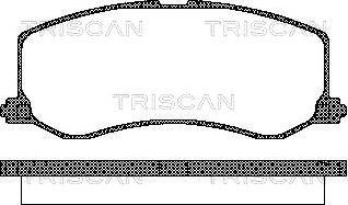 Triscan 8110 69005 - Kit pastiglie freno, Freno a disco autozon.pro