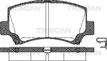 Triscan 8110 69006 - Kit pastiglie freno, Freno a disco autozon.pro